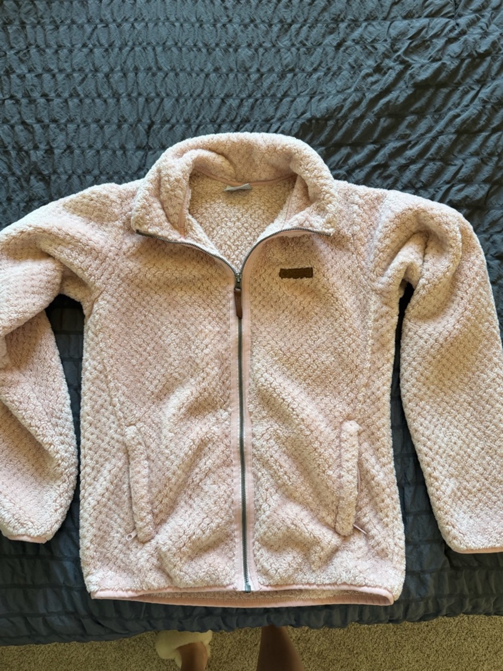 Columbia Plush Sherpa Jacket in Blush Pink